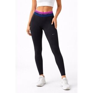 NIKE Womens‎ PRO COMPRESSION Pants LEGGINGS Black Size Large New